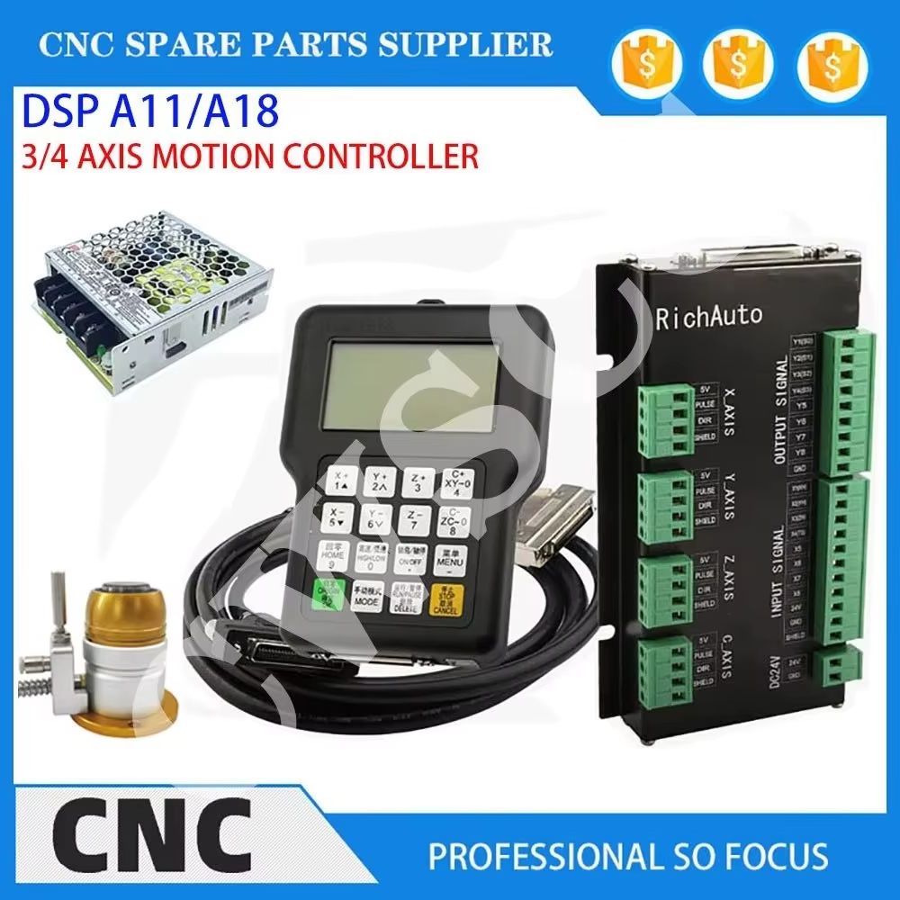 3-Achsen 4-Achsen-CNC-Werkzeug – Richauto A11 Dsp Controller 3 Axis Bewertung und Preis