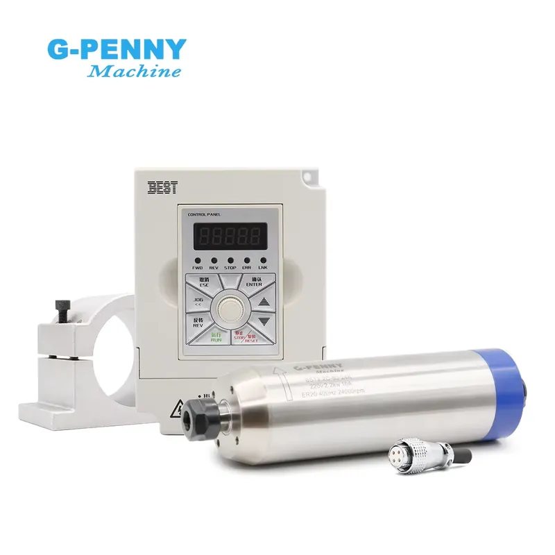 G-penny 2,2KW ER20 D80 Holzbea – 2.2Kw Water Cooled Spindle Kit Vfd Bewertung und Preis
